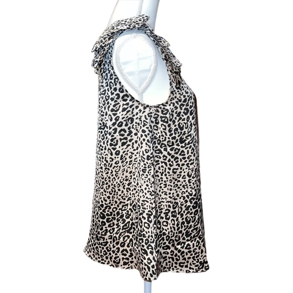 Entro - Cheetah Print - Ruffled Sleeve - Size Small NWT - Picture 4 of 7